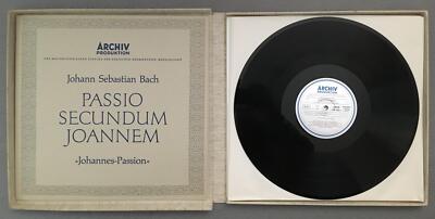 C833 Bach St. John Passion Richter 3LP DGG Archiv 198 328/30