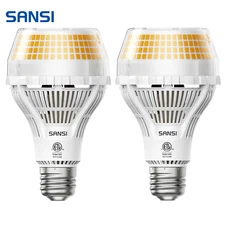 5000LM LED Light Bulb 30W=300W Light Buibs A21 Ultra Bright Flicker-Free SANSI 