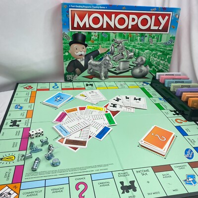 Monopoly Board Game Hasbro Classic New Token Lineup 2017 All Pieces Included 