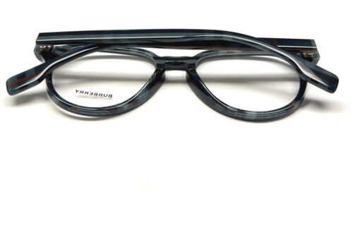 Burberry Eyeglasses Glasses Archie BE 2368 3956 Blue on Navy Check Plaid 52mm - Picture 5 of 10