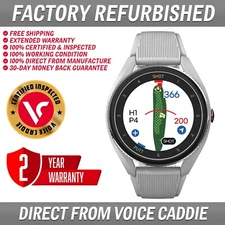 Voice Caddie T9 Golf GPS Watch W/ Green Undulation And V.AI 3.0 - Grey UVC