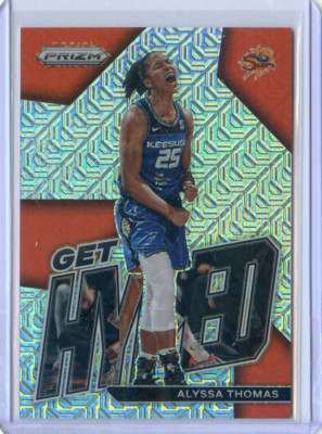 2023 Panini Prizm WNBA ALYSSA THOMAS #2 GET HYPED SILVER MOJO PRIZM /25 SUN