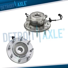 4WD Front Wheel Bearing & Hubs for 2011-19 Chevry Silverado Sierra 2500 3500 HD