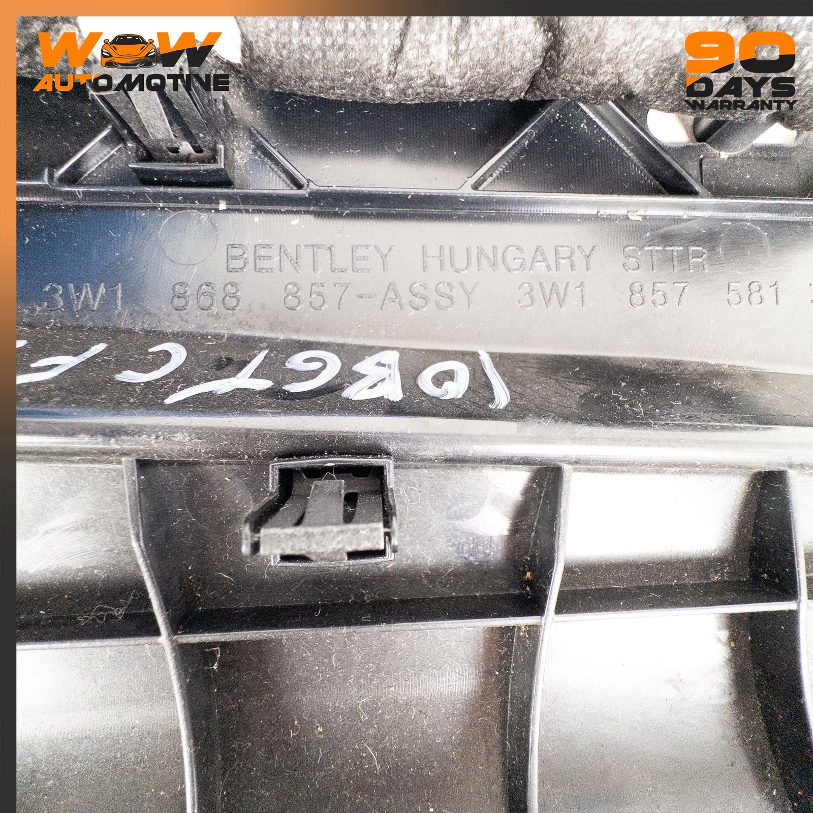 04-17 BENTLEY CONTINENTAL GTC RIGHT DASHBOARD KNEE PANEL UNDER FILLER PIECE OEM