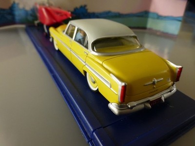 Lot De 2 Voitures Atlas 1/43 – Hélicoptère Rouge Tintin + Chrysler L'Affaire Tournesol