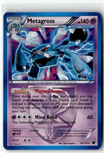 Metagross (Team Plasma) 52/116 - Pokemon TCG Plasma Freeze