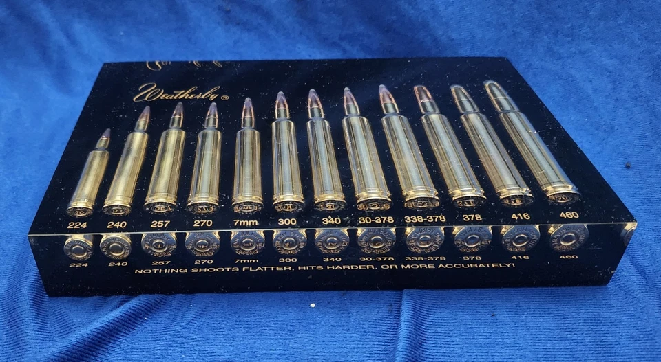 Weatherby 黑色 Lucite Twelve (12) 墨盒块 - 状况完好 — 第 2/4 张图片