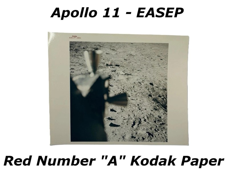 Apollo 11 NASA Original Photograph Type 1 Photo A Kodak Paper Tranquility Base