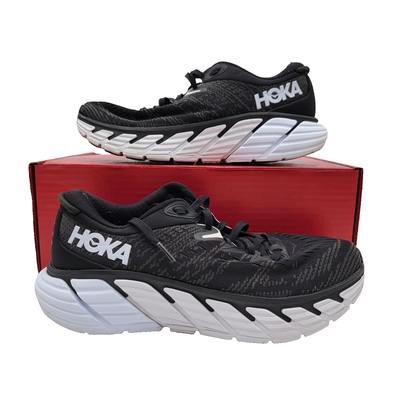 Hoka One One Gaviota 4 Wide Running Shoe Sneaker Black White  display picture 1