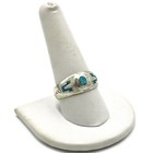 Southwest Sterling Turquoise Opal Chip Inlay Rope Twist Ring Lot of 5 #S5651-1 — photo 4