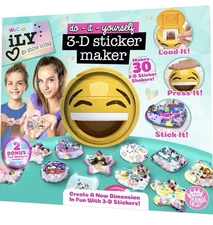 ACTIVITY KINGS ILY DIY 3D Sticker Maker- Arts & Crafts Kit for Kids Ages 6+ Toys