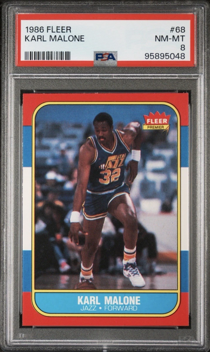 Fleer Karl Malone Basketball 1986-87 Season Sports Trading Cards