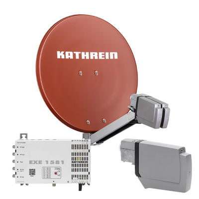 Kathrein CAS 80 Sat-Antenne Rotbraun (ro) multifeedfähig - 8 Teil. über Unicable
