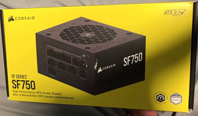 Corsair SF750 750W SFX Modular Power Supply Black 24-Pin PCIe SATA CP-9020284