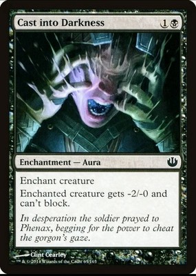 X 1 Cast into Darkness NM Journey into Nyx 063 MTG Magic The Gathering
