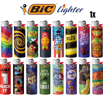 BIC Special Edition Flick My BIC Series Lighters, 1 unique designs