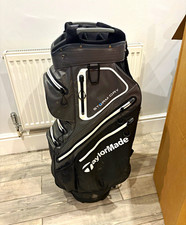 TaylorMade Storm Dry Cart Golf Bag Black Grey White 6-Way Divider Handle