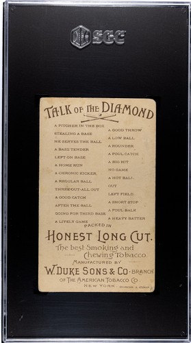 1888 N135 Duke Honest Long Cut Talk of the Diamond (SGC 1 PR) A Home Run - Picture 2 of 2