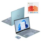 HP 15.6" HD Laptop Intel N100 4GB RAM 128GB UFS Spring Iridescence Bundle