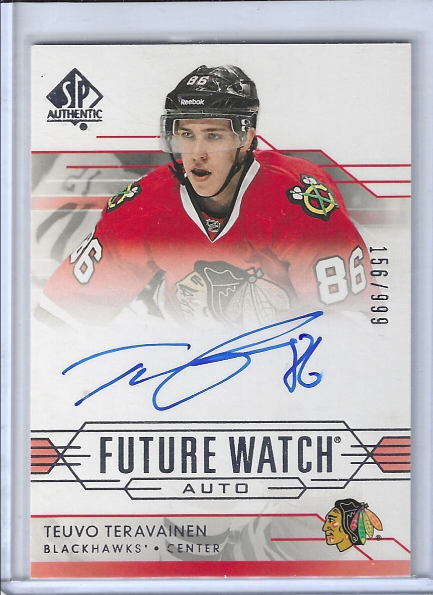 Teuvo Teravainen 2014-15 SP Authentic Future Watch Auto 156/999 Blackhawks
