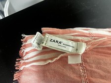 Zara Girl's Light Salmon Knit Scarf