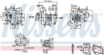 93544 NISSENS Lader, Aufladung für TOYOTA