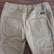 Wrangler Boys 14 Husky Adjustable Waist Brown Jeans Pants Classic Fit