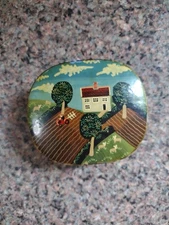 Vintage Fetco Hand Made In Kashmir India Trinket Box