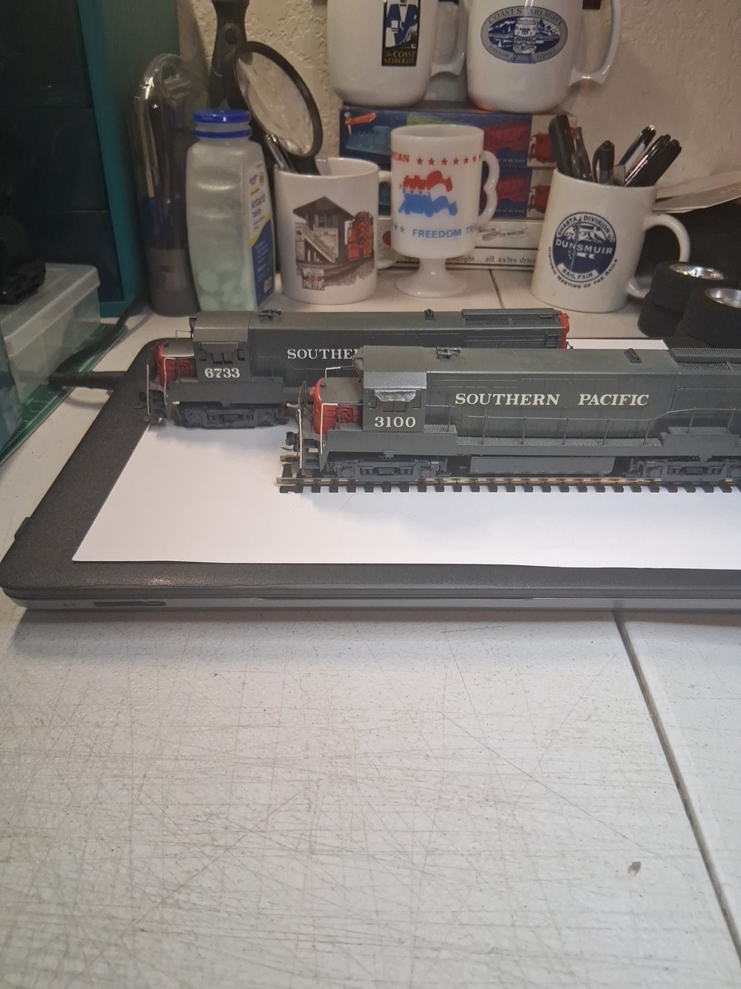 ALCO MODELS Brass Ho Scale SOUTHERN PACIFIC U25 B PAIR 3100 HAS DCC AND SOUND