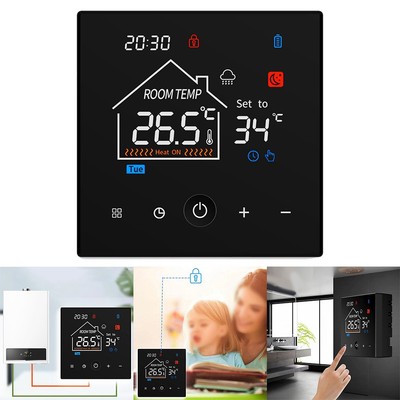 Smartes LCD Raumthermostat mit flexiblen Betriebsarten und Touchscreen