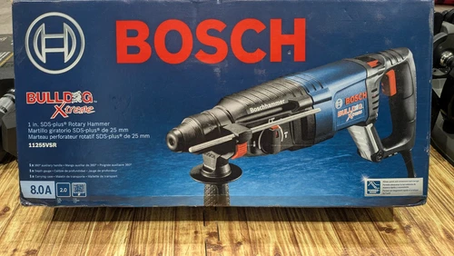 Martillo giratorio BOSCH 11255VSR Bulldog Xtreme 8 Amp 1" con cable SDS-Plus, nuevo-