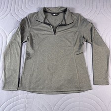 The North Face Women  s Medium Tech Fleece Performance Pullover 1/4 Zip - Asphalt