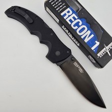 Cold Steel Recon 1 Folding Knife Clip Point 4" S35VN Black DLC G10 Tri Ad 27BC