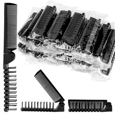 12 Pcs Foldable Hair Comb Set, Individually Wrapped for Travel Hotel Charity