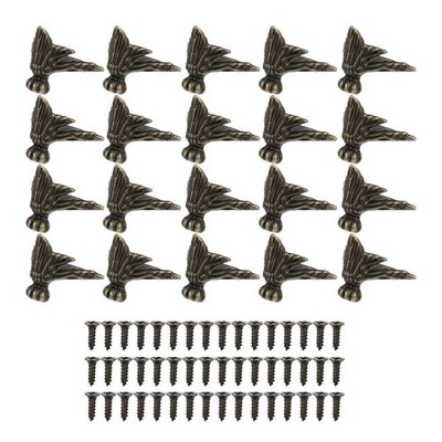 20 Pcs Dekorative Beine Eckenschutz Für Holzkisten Möbelbeine Metall