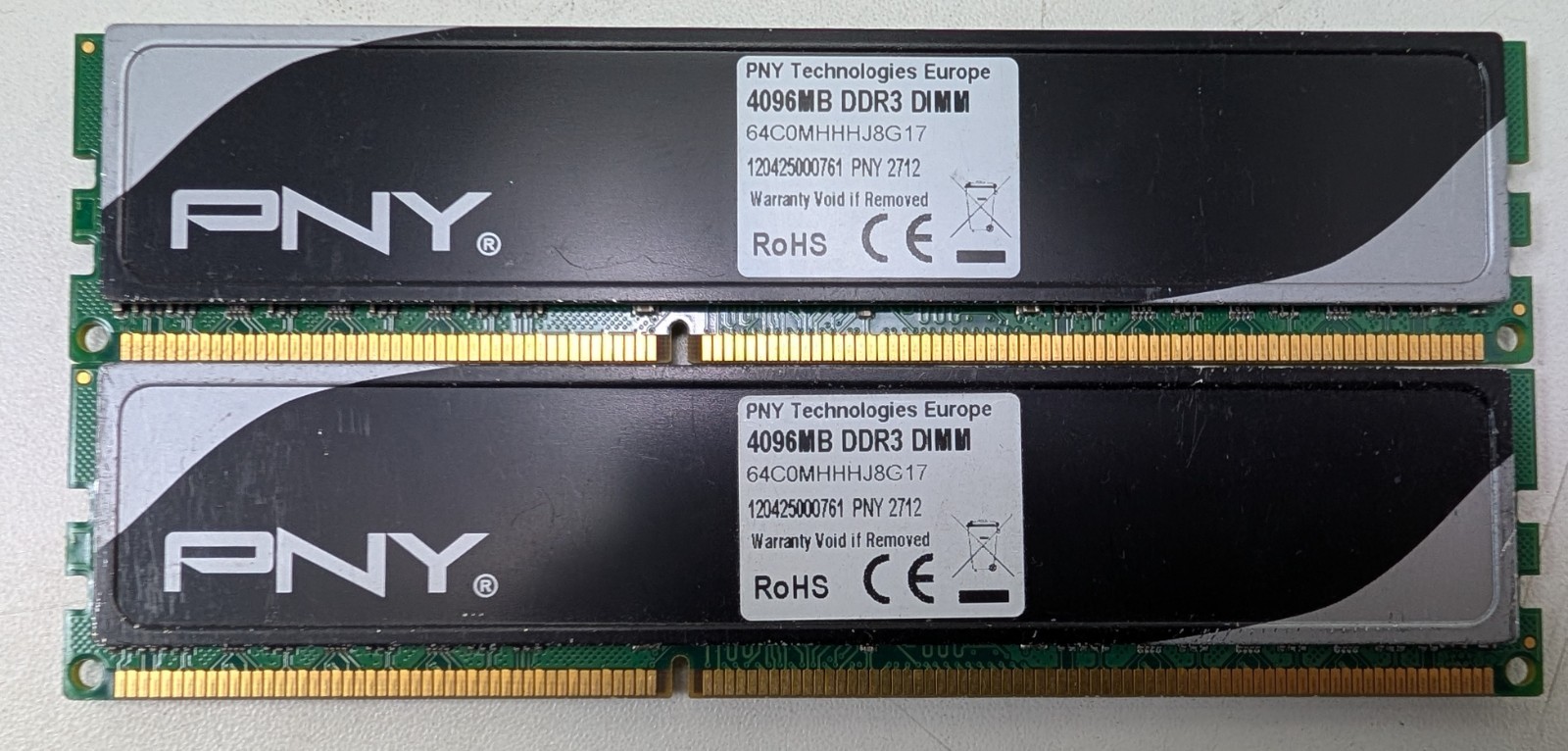 8 GB (2x4GB) Gaming PC Ram DDR3 PNY 1600 Mhz