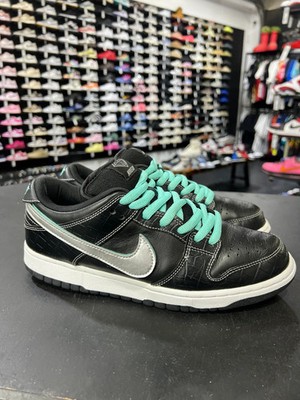 Size 9 - Nike Diamond Supply Co. x Dunk Pro SB Low Black Diamond PRE-OWNED