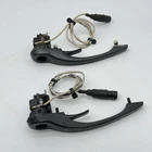 Porsche 911 Carrera Power Door Handle Pair BLACK LOCK Latch Release Lever