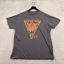 Def Leppard T Shirt Adult Size XL Gray Graphic Retro Short Sleeve Band 1983