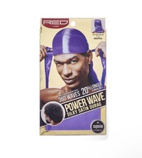 Power Wave Silky Satin Durag Extra Long Tails Purple