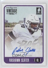 2021 Onyx Vintage Auto Blue Ink /400 Rashawn Slater #FARS Auto 05ky