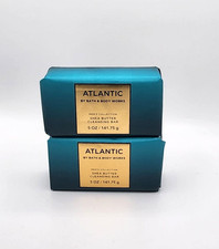 Bath  Body Works Atlantic Men's Collection Cleansing Bar Soap New Set of 2
