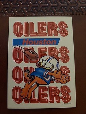 1990 Houston Oilers NFL Argus Schedule Card - RARE