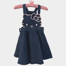 Hello kitty denim jumper overall dress size 6X