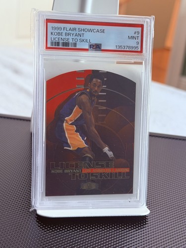 1999 Flair Showcase License to Skill #9 Kobe Bryant Die Cut Lakers HOF PSA 9 