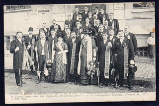 37 TOURS Fête Compagnonnique 1911 Compagnons Tonneliers Doleurs