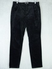 LOFT Womens 8 30x28 Black Corduroy Straight Leg Pants