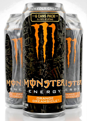   Monster Energy Ultra Orange Dreamsicle   6 Pack ( 16 fl oz) FREE SHIPING!!!!!