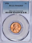 1956 PCGS MS66RD Lincoln Cent 51603626