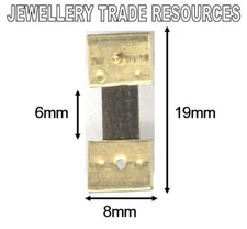 CLOCK SUSPENSION SPRING TOP QUALITY STEEL & BRASS 19mm Long x 8mm Wide